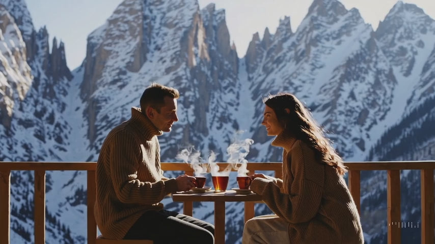 Load video: Himalayan Tea Sanctuary Tea Video with Couple
